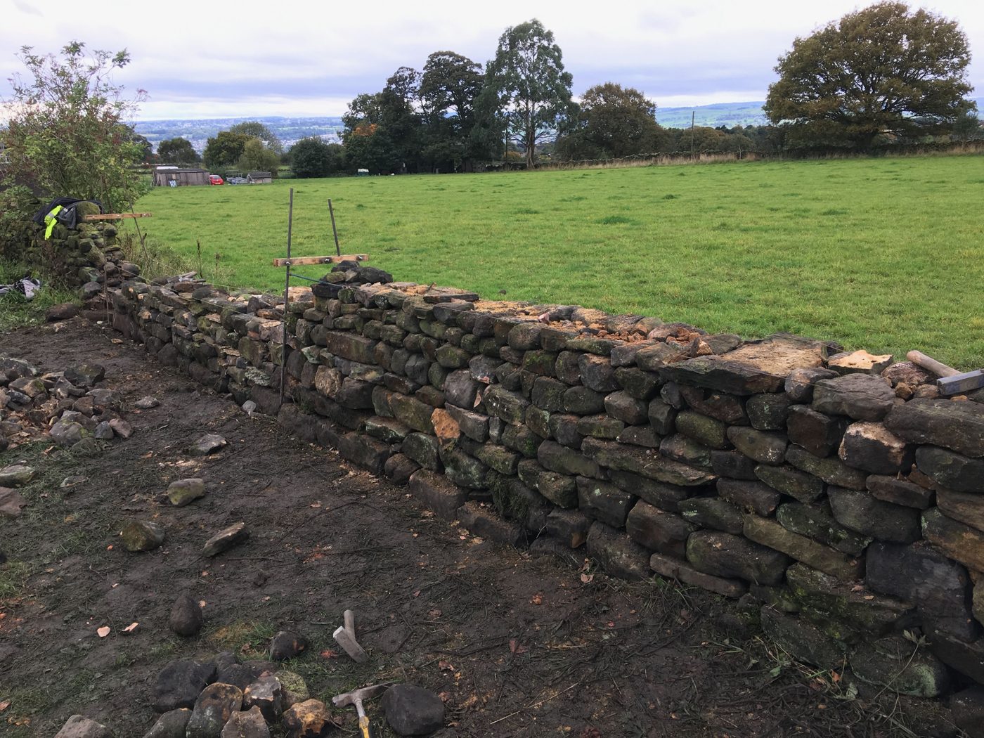 Field boundary dry stone wall